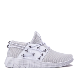 Tenis Bajos Supra MALLI Mujer Gris/Blancas (MX-85866)